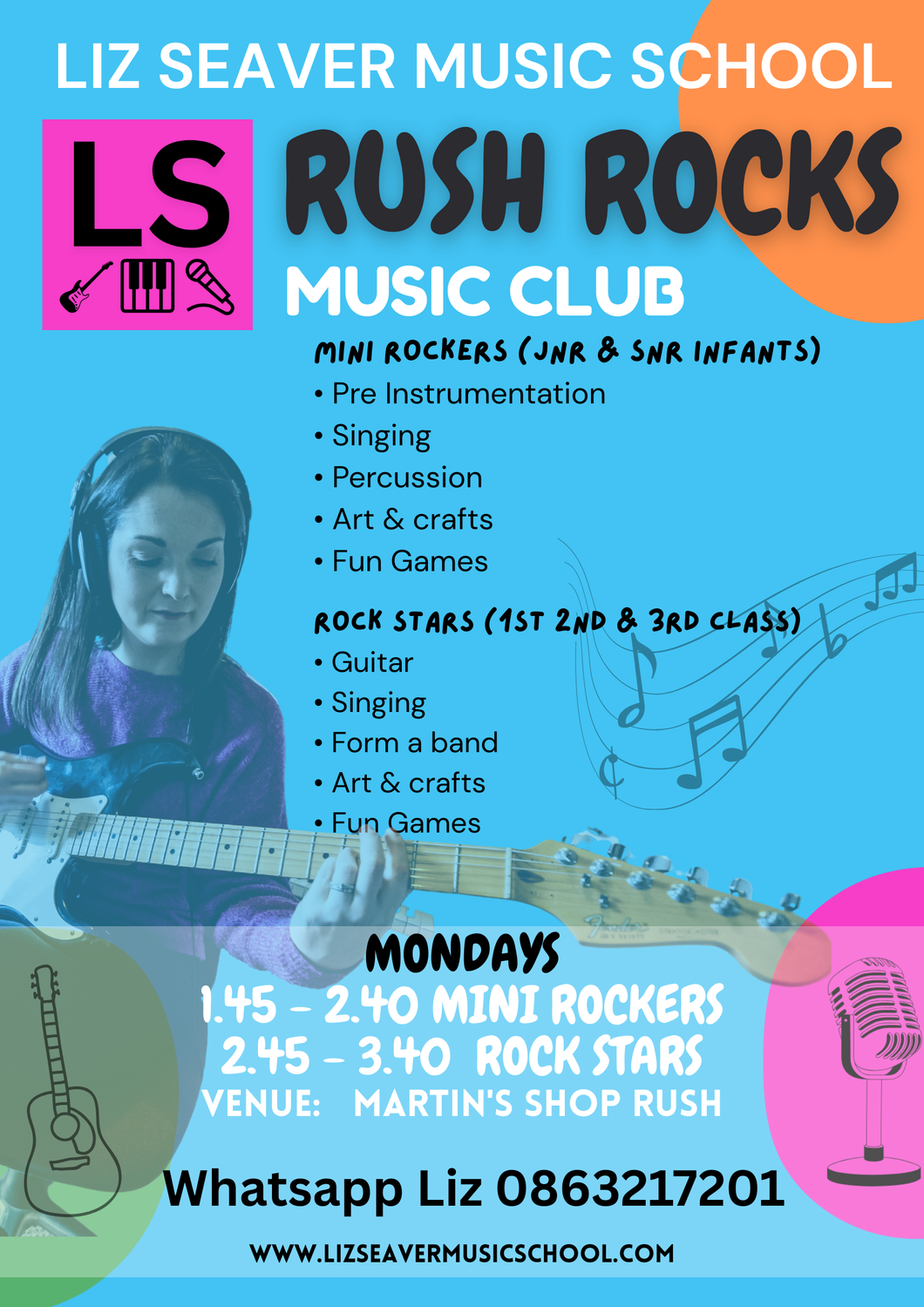 Yellow Animated Music Class Poster (1)